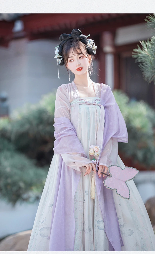 悠词原创唐制汉服女复原夏款飘逸仙气古风中国风齐胸襦裙古装全套-淘宝网-花瓣网