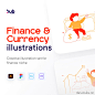 金融货币理财矢量插画素材 Finance _ Currency v1.0 – Illustration Pack .ai .figma .svg .eps : [gallery columns=1 link=file size=large