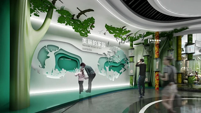 某城市科技馆生态自然展厅设计 | 案例分享-花瓣网