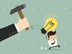 创造力,商务,男商人,概念,灵感,破坏,击打,失败,设计