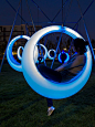 Swing Time / Höweler + Yoon Architecture / Boston / USA / 2014 Swing Time is an interactive playscape composed of 20 illuminated ring-shaped swings. The installation activates a temporary park between the Boston Convention and Exhibition Center and D Stre