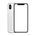 Iphone X正面背面屏幕样机PNG 透明底 超清高清素材 银色黑色 苹果手机