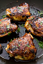 Sticky Tender Asian Chicken Thighs