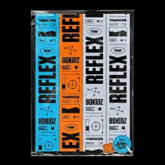 「优优灵感」早起学排版！分享一组WAVES音乐专辑封面设计，几何形状的拼接重复，细节整洁干净的无衬线字体排版，整体前卫时髦~

#灵感的诞生# #海报设计# ​​​​