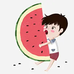 夏至节气插图手绘可爱男孩吃西瓜高清素材 可爱 吃西瓜 夏至 夏至节气插图手绘可爱男孩吃西瓜插画免费下载 手绘 插画 男孩 节气插图 元素 免抠png 设计图片 免费下载 页面网页 平面电商 创意素材