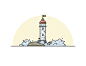 Line art. Illustrations. : Set of vector illustrations.