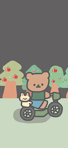 卡通 手机壁纸 cr:这么熊