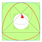 关于“怎样钻一个方形的洞？”的动画，相信很多人都看过了，但是这次这个不一样，虽然原理同样是定宽曲线。
定宽曲线是指能够夹在两条固定平行线内平滑滚动的封闭曲线，最典型的是圆，但是同样可以用几条圆弧拼出有角的定宽曲线，比如1楼链接就是勒洛三角形的车轱辘——它显然也可以在正方形内平滑滚动，所以被用来钻方洞，但角落够不到，钻出来的洞有圆角。
于是就有了这个改进版的方洞钻头，它的钻头在曲线内部，位于一段圆弧的圆心上，这使得钻头的轨迹永远与该弧相切的边平行，也就钻出了真的方洞。
