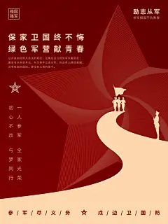征兵入伍宣传海报