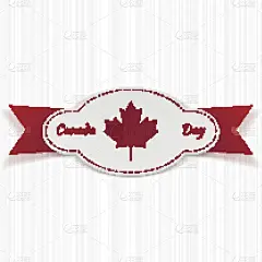 加拿大国庆日的节日图形元素