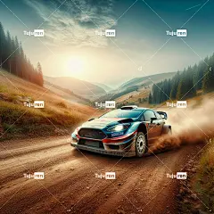Ai产生的 跑车 车辆 种族 竞赛 运动的 跑步 景观