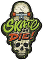 3” Skate Or Die Vinyl Skateboard Life Skull Punk Cool Old School Sticker  | eBay : <p>This is for one sticker made with a gloss over-laminate to help protect against scratches and water. Made with UV resistant ink.</p><p>3 inches tall.&a