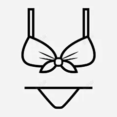比基尼沙滩泳装图标 免费下载 页面网页 平面电商 创意素材