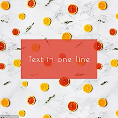 源文件-春夏珊瑚橘柠檬黄青春ins风方形商品宣传促销PSD海报广告素材