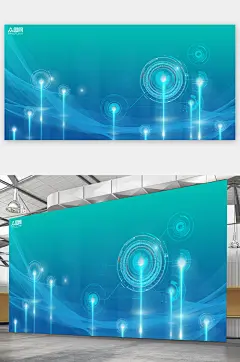 未来科技感粒子背景素材