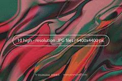 10张抽象艺术颗粒模糊液体壁纸广告海报背景图片设计素材下载_颜格视觉