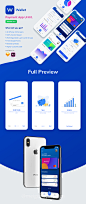 整套支付钱包系统银行iOS移动APP应用程序界面设计 Payment App UI Kit :  