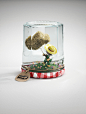 One-Way Snowglobes : Snowglobes are a little outdated and probably wouldn't be counted amongst the most popular christmas presents you would like to receive. They are just standing around, using valuable shelf space. And how often are you actually going t