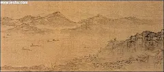 吴伟(1459-1508)，明代著名画家，字次翁，又字士英、鲁夫、号小仙。江夏(今湖北武汉)人，画院待诏，孝宗时授锦衣卫百户及赐&quot;画状元&quot;的图章。龆龄流落至海虞(今江苏常熟)，收养于钱昕家，伴其子读，时窃弄笔墨，画山水人物之状，钱见而奇之，曰:&quot;若作画工耶?&quot;即与笔札厚给养之。弱冠至金陵画名遂起。
