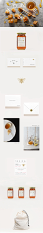 HONIE Bee : HONIE Bee is a collection of the Turkey's finest honey, curated from all corners of the blacksea and bottled in Hemşin, Rize. The typographical arrangement has the objective of extolling the most remarkable product information: Its organic and