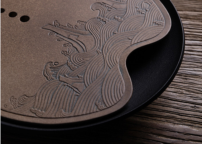 海水江崖纹浮雕图案设计