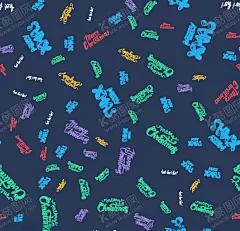 无缝图案 【酷图网】圣诞节,平安夜,圣诞老人,圣诞帽,糖果,圣诞树,手绘,插画,插图,背景,底图,壁纸,元素,装饰,创意,图案,纹样,花纹,肌理,肌底,纹路,底纹,素材,二方连续,四方连续,无缝,小清新