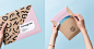Mimigram identity : Logo, package design and design for mobile printing app from Russia, where everyone can turn their best moments into awesome products, such as photos, photo albums, photo collages etc. and get them in modern packages. Millennial women 