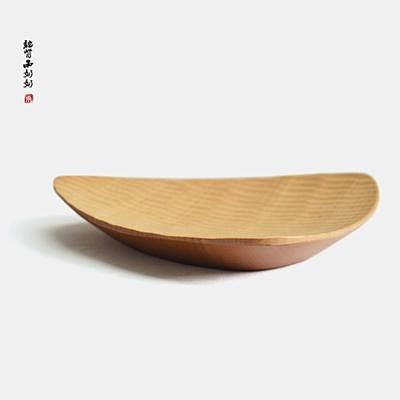 创意日式原木蛋糕木盘 三角碟子木碟子小吃...
