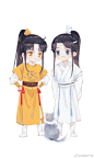 #魔道祖师##天官赐福# 
两本书里的小可爱
漫画画得太好看了啊！！！@客小北_ ​​​​