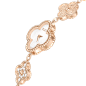Sweet Alhambra腕表, 玫瑰金, 珍珠母贝:  5 宝石, 钻石:  24 宝石,  0.95 克拉, Detail, Watch