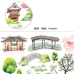 OKMT原创和纸胶带窗外手帐拼贴手帐的日常风景手账贴纸手抄报装饰-淘宝网