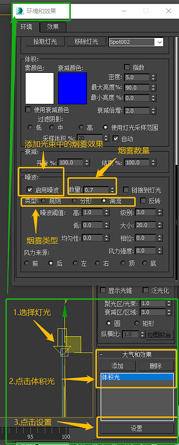 3DMax里怎么做光束