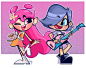 Hihi Puffy Ami Yumi Collab- I'm doing this collab with my  bff @susanarodriguesart , I did Ami and she did Yumi.
We both grew up with this show and we wanted to do a little fanart of 2 best friends 8B
.
.
.
.
.
.
.
.
.
.
.
.
 #hihipuffyamiyumi #puffyamiyu
