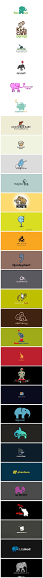 【广告设计】30款以大象为元素的logo设计|微刊 - 悦读喜欢