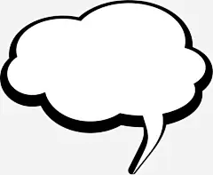 手绘白色云朵高清素材 云朵 对话框 小清新 手绘 描边 白色 简约 免抠png 设计图片 免费下载