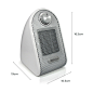 Pro Breeze® Mini Heater - Ceramic Fan Heater perfect for Desks and Tables - Personal PTC Heater, White: Amazon.co.uk: Kitchen & Home