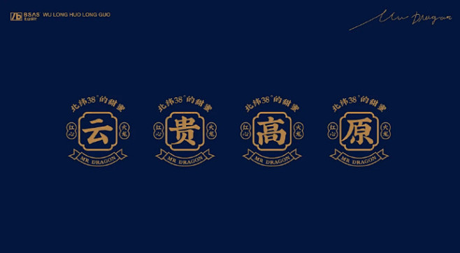 吾龙高原火龙果水果logo设计和品牌vi...