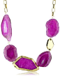 KARA by Kara Ross "Cast Gemstone" Agate Necklace, Azalea