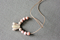 Handmade ceramic strand necklace陶瓷项链