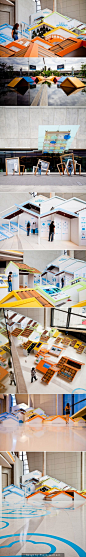 Quite interesting, unexpected exhibition design.