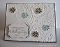 Simple Wedding Card with Elegant Lines embossing folder. ... | cards