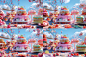 15730032163_Colorful_cakes_on_table_covered_with_white_icing_re_fa1d8c