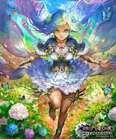 日韩风格naturaljuice精美原画卡牌插画作品集67P,CG窝★插画原画手绘板绘画美术设计