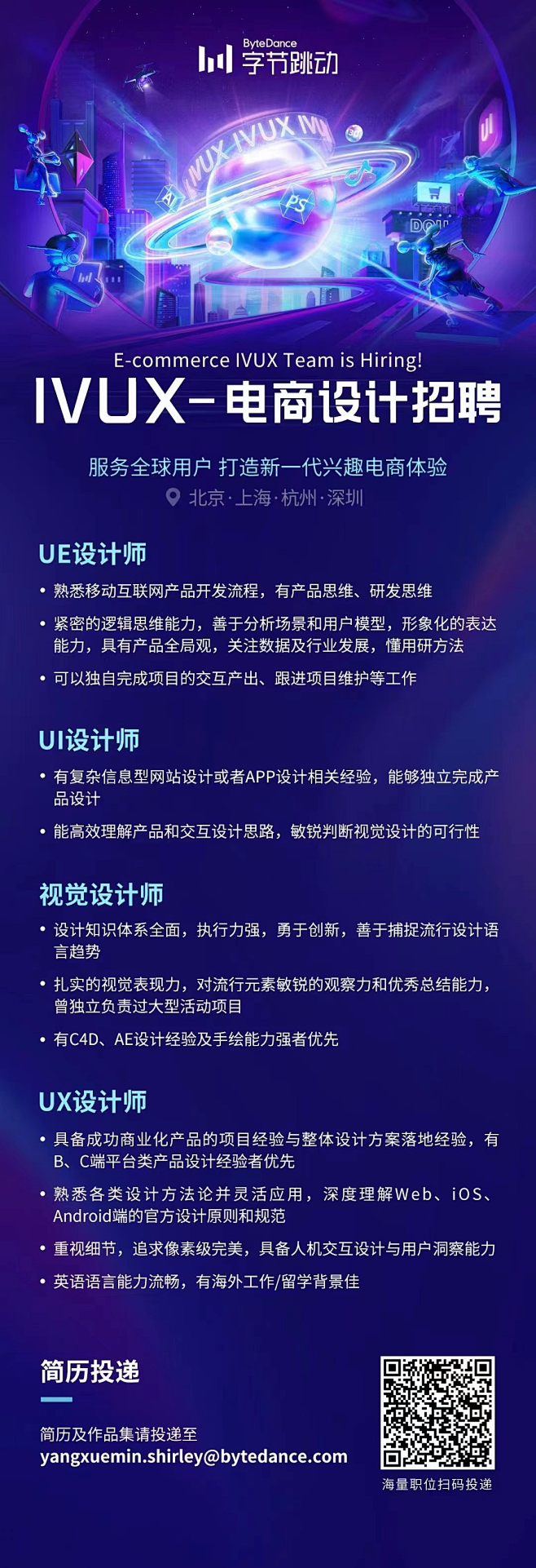 @智行ZXD  采集 招聘海报 二维码海...