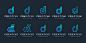 Set of creative letter d logo design template. logotypes for business of technology, digital, simple. Premium Vector