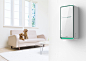 This Air Purifier designed for families with children provides a safe and healthy living environment. It has 8 built-in functions and uses smart hardware and new technology to quickly optimize air quality. It has an all-glass front panel and allows user t