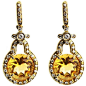 Kiki McDonough 18ct gold, citrine 