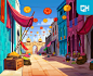 Delicious World - Backgrounds, Cesar Vergara : Here some backgrounds or as we call them "Establishing shots" that I've done at my work and I really feel proud of! Don't forget to play DELICIOUS WORLD available for Android & iOS!!!