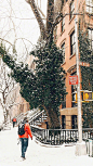 城市雪景