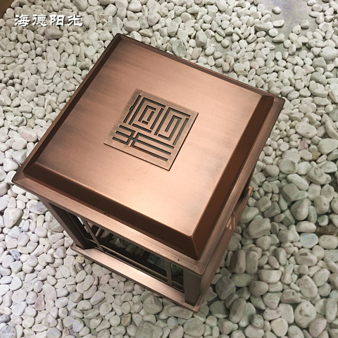 新中式柱头灯不锈钢云石墙头灯中国风花园新...